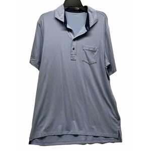 Greyson Mens Size XL Short Sleeve Blue Apache II Golf Polo Shirt (K5)